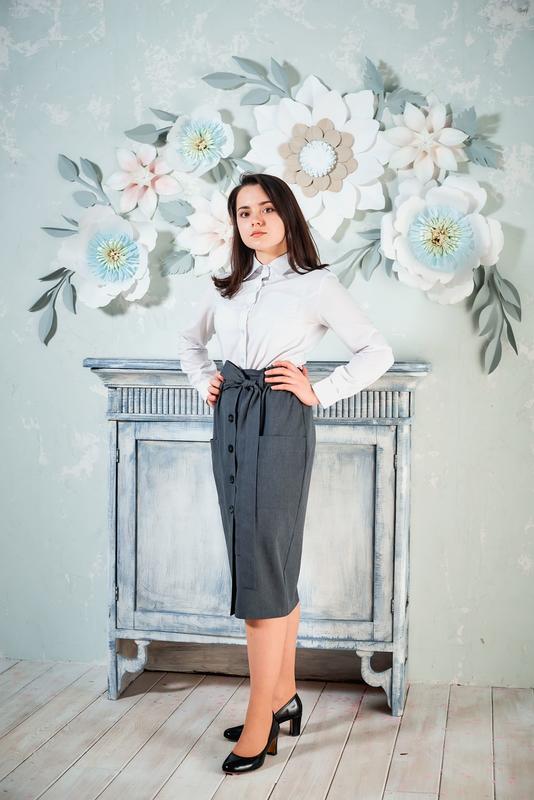 Длинная школьная юбка для девочки