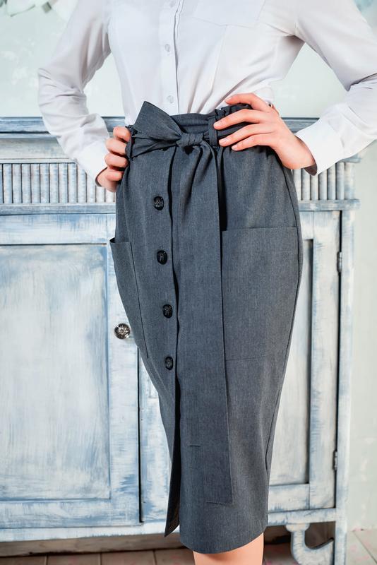 Длинная школьная юбка для девочки